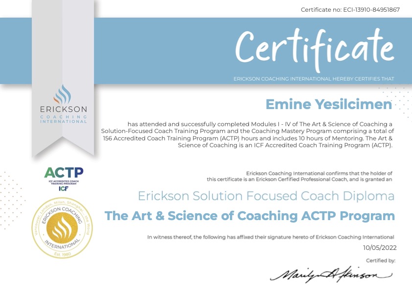 Erickson Art & Science of Coaching (ACTP)